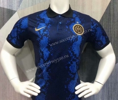 2021-2022 Inter Milan Royal Blue Thailand Polo Shirt-403