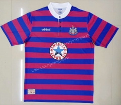 Retro Version 96-97 Newcastle United Home Red&Blue Thailand Soccer Jersey AAA-HR
