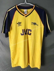 Retro Version 88-91 Arsenal Yellow Thailand Soccer Jersey AAA-7T