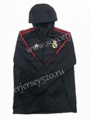 2021-2022 Real Madrid Black Trench Coats With Hat-GDP