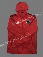 2021-2022 Sao Paulo Futebol Clube Red Trench Coats With Hat-GDP