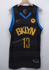 Fashion Edition Brooklyn Nets Black #13 NBA Jersey