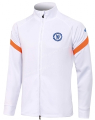 2021-2022 Chelsea High Collar White Thailand Soccer Jacket-815