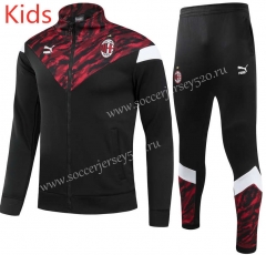 2021-2022 AC Milan Black Kids/Youth Soccer Jacket Uniform-GDP