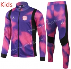 2021-2022 Jordan Paris SG Pink&Purple Kids/Youth Soccer Jacket Uniform-GDP