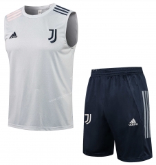 2021-2022 Juventus Gray Thailand Soccer Vest Unifrom -815