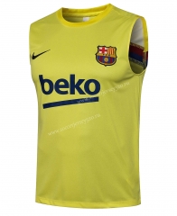 2021-2022 Barcelona Yellow Thailand Soccer Vest -815
