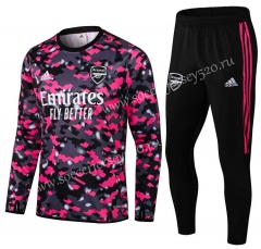 2021-2022 Arsenal Pink&Gray Thailand Soccer Tracksuit-411