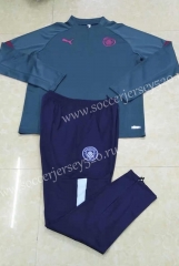 2021-2022 Manchester City Green Thailand Soccer Tracksuit -411
