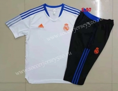 2021-2022 Real Madrid White Thailand Soccer Training Uniform-815