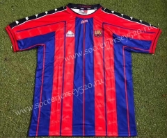 Retro Version 97-98 Barcelona Home Red&Blue Thailand Soccer Jersey AAA-506