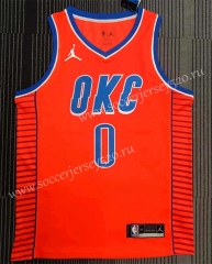 2021 Flying Version Oklahoma City Thunder Orange #0 NBA Jersey-311