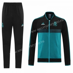 2021-2022 Classic Edition Real Madrid Lake Blue Thailand Soccer Jacket Uniform-LH