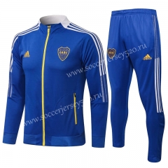 2021-2022 Boca Juniors Blue Thailand Soccer Jacket Uniform-815