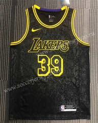 Los Angeles Lakers Black #39 NBA Jersey-311