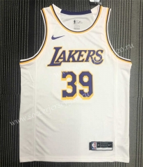 Los Angeles Lakers White #39 NBA Jersey-311