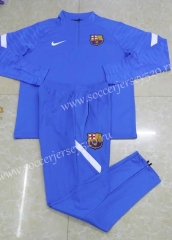 2021-2022 Barcelona Blue Thailand Soccer Tracksuit-815