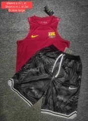 2021-2022 Barcelona Red Thailand Soccer Training Vest Uniform-DD3