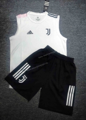 2021-2022 Juventus White Thailand Soccer Training Vest Uniform-DD3