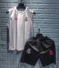 2021-2022 Real Madrid White Thailand Soccer Training Vest  Uniform-DD3
