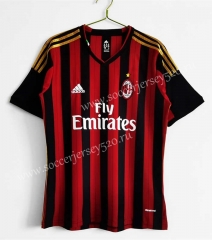 Retro Version 13-14 AC Milan Red&Black Thailand Soccer Jersey AAA-C1046
