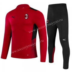 2021-2022 AC Milan Red Thailand Soccer Tracksuit Uniform-GDP