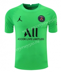 2021-2022 Paris SG Goalkeeper Green Thailand Soccer Jersey AAA-418