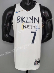 21-22 Brooklyn Nets White #7 NBA Jersey-SN