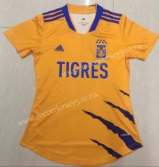2021-2022 Tigres UANL Home Yellow Women Soccer Jersey AAA-912