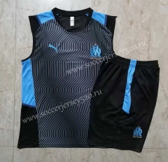 2021-2022 Olympique de Marseille Grey（Pad printing） Thailand Soccer Vest Uniform-815