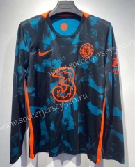 2021-2022 Chelsea 2nd Away Royal Blue Thailand LS Soccer Jersey AAA