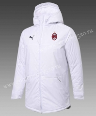 2021-2022 AC Milan White Cotton Coats With Hat-GDP