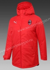 2021-2022 AC Milan Red  Cotton Coats With Hat-GDP