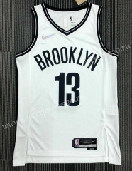 21-22 75th Anniversary Brooklyn Nets White #13 NBA Jersey-311