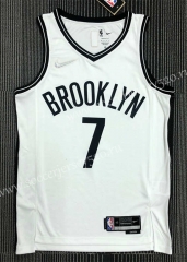 21-22 75th Anniversary Brooklyn Nets White #7 NBA Jersey-311