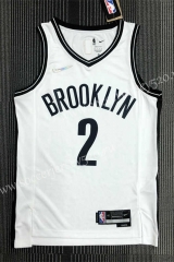 21-22 75th Anniversary Brooklyn Nets White #2 NBA Jersey-311