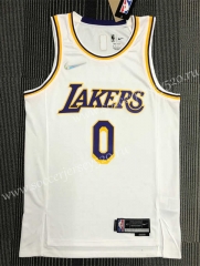21-22 75th Anniversary Los Angeles Lakers White #0 NBA Jersey-311