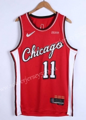 75th Anniversary City Edition 21-22  Chicago Bulls Red #11 NBA Jersey