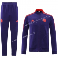 2021-2022 Bayern München Purple Thailand Soccer Jacket Uniform-LH