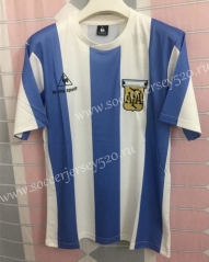 Retro Version 1985 Argentina Commemorative Edition Blue&White Thailand Soccer Jersey AAA-9171