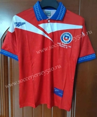Retro Version 1998 Chile Home Red Thailand Soccer Jersey AAA-7T