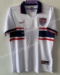 Retro Version 1994 USA Home White Thailand Soccer Jersey-9171