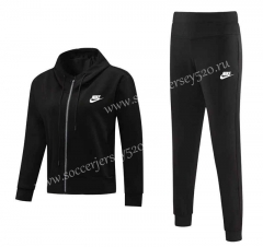 2021-2022 Nike Black Women Thailand Soccer Jacket Uniform With Hat-CS