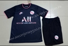 2021-2022 Paris SG Black Soccer Training Uniform-718