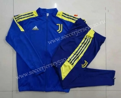 2021-2022 Juventus Color Blue Thailand Soccer Jacket Uniform-815