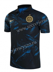 2021-2022 Inter Milan Royal Blue Thailand Polo Shirt-803