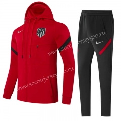 2021-2022 Atletico Madrid Red Thailand Soccer Jacket Uniform With Hat-GDP