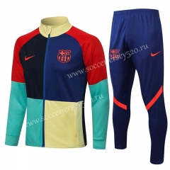 2021-2022 Barcelona Multicolor Thailand Soccer Jacket Uniform-815