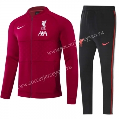 2021-2022 Liverpool Maroon Thailand Soccer Jacket Uniform-GDP