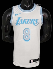 Retro Limited Edition 2021-2022 Los Angeles lakers White #8 NBA Jersey-609